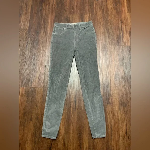Madewell 10” High Rise Skinny Corduroy Pants - Picture 2 of 8